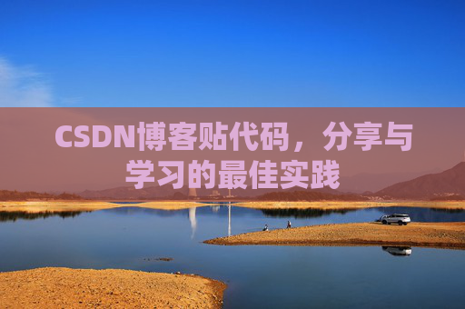 CSDN博客贴代码，分享与学习的最佳实践